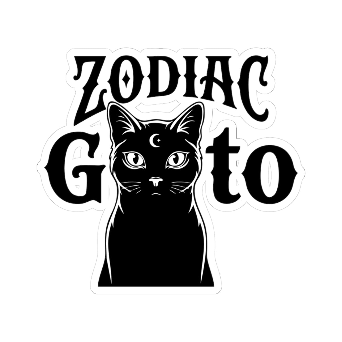 Zodiac Gato Kiss-Cut Stickers