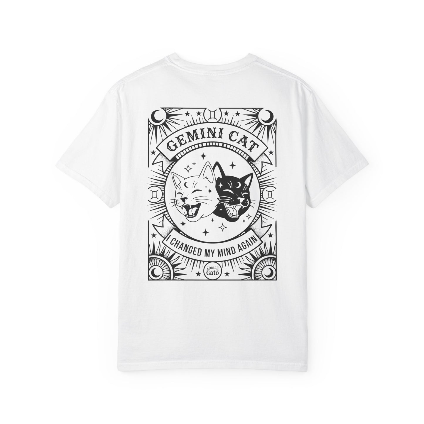 Gemini Cat - Unisex Garment-Dyed T-shirt