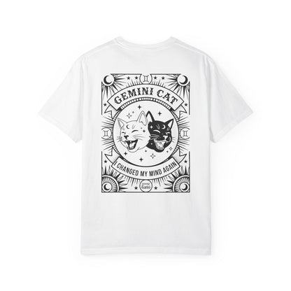 Gemini Cat - Unisex Garment-Dyed T-shirt